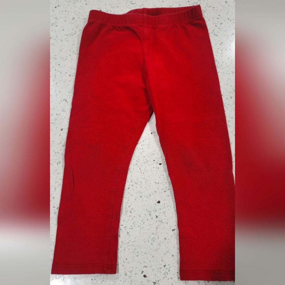 Red leggings